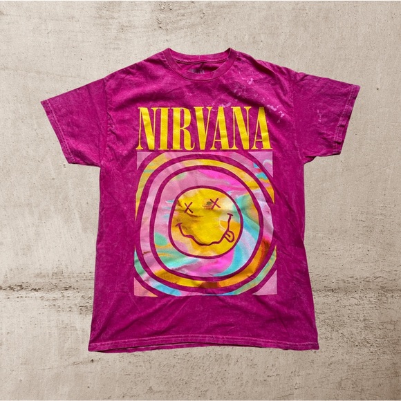 HOST PICK 🎉 NIRVANA OFFICIAL LOGO OVERSIZED BAND TEE - Picture 5 of 15